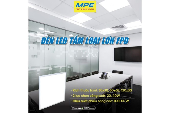 Đèn led tấm loại lớn