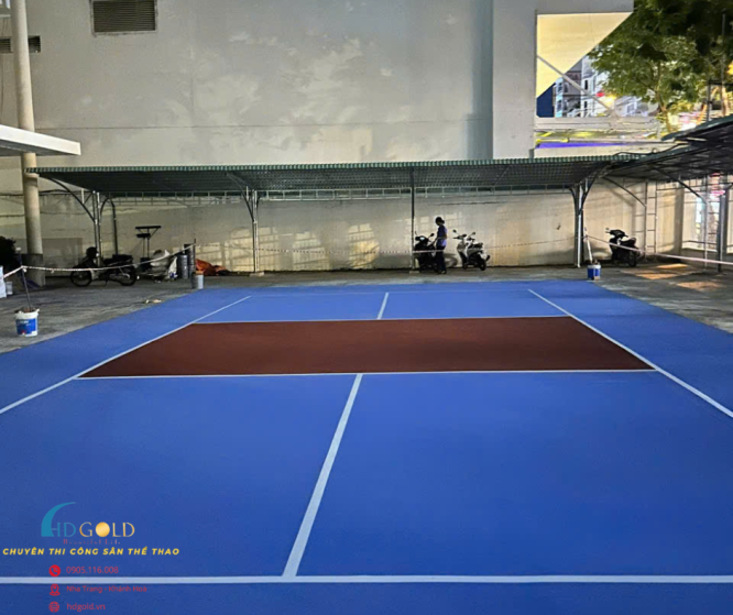 Thi công trọn gói sân Pickleball chuyên nghiệp – Bền màu, đẹp, giá rẻ, chuẩn thi đấu tại Khánh Hoà